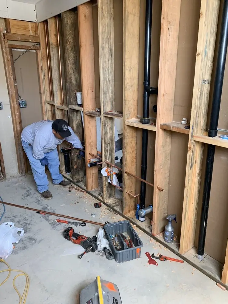 Commercial rough-in plumbing for Commercial Plumbing in Downtown Compton